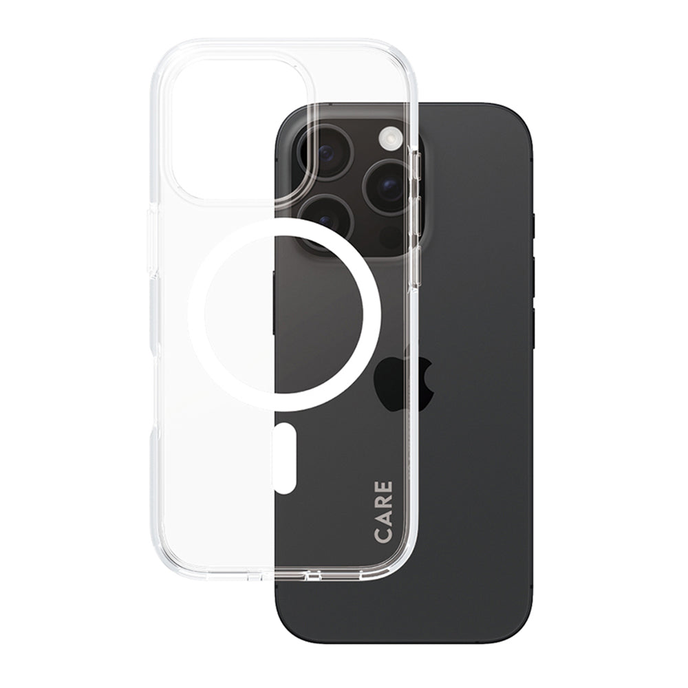 Capa MagSafe para Apple iPhone 16 Pro, PanzerGlass, Care Urban Combat, Transparente Branca