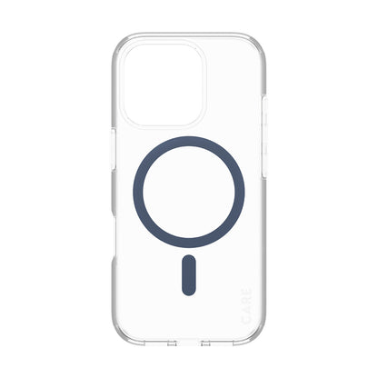 Capa MagSafe para Apple iPhone 16 Pro, PanzerGlass, Care Urban Combat, Transparente Azul