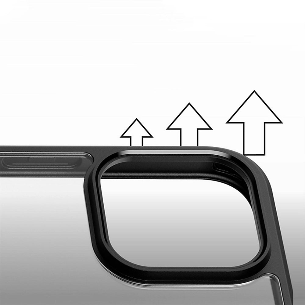 Capa MagSafe para Apple iPhone 16 Pro, PanzerGlass, Frame, Transparente Negra