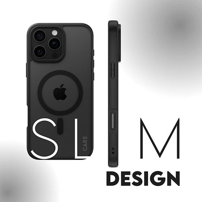 Capa MagSafe para Apple iPhone 16 Pro, PanzerGlass, Frame, Transparente Negra