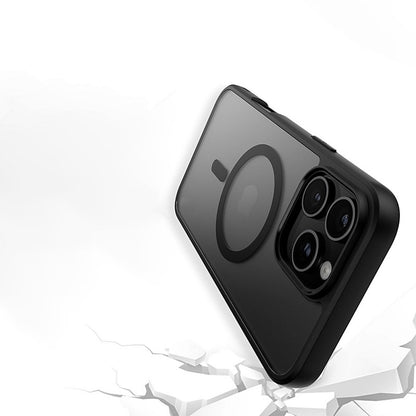 Capa MagSafe para Apple iPhone 16 Pro, PanzerGlass, Frame, Transparente Negra