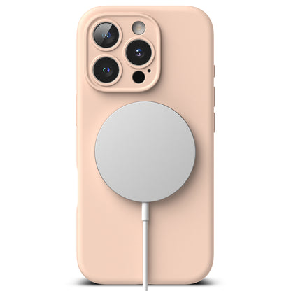 Capa MagSafe para Apple iPhone 16 Pro, Ringke, Silicone, Rosa