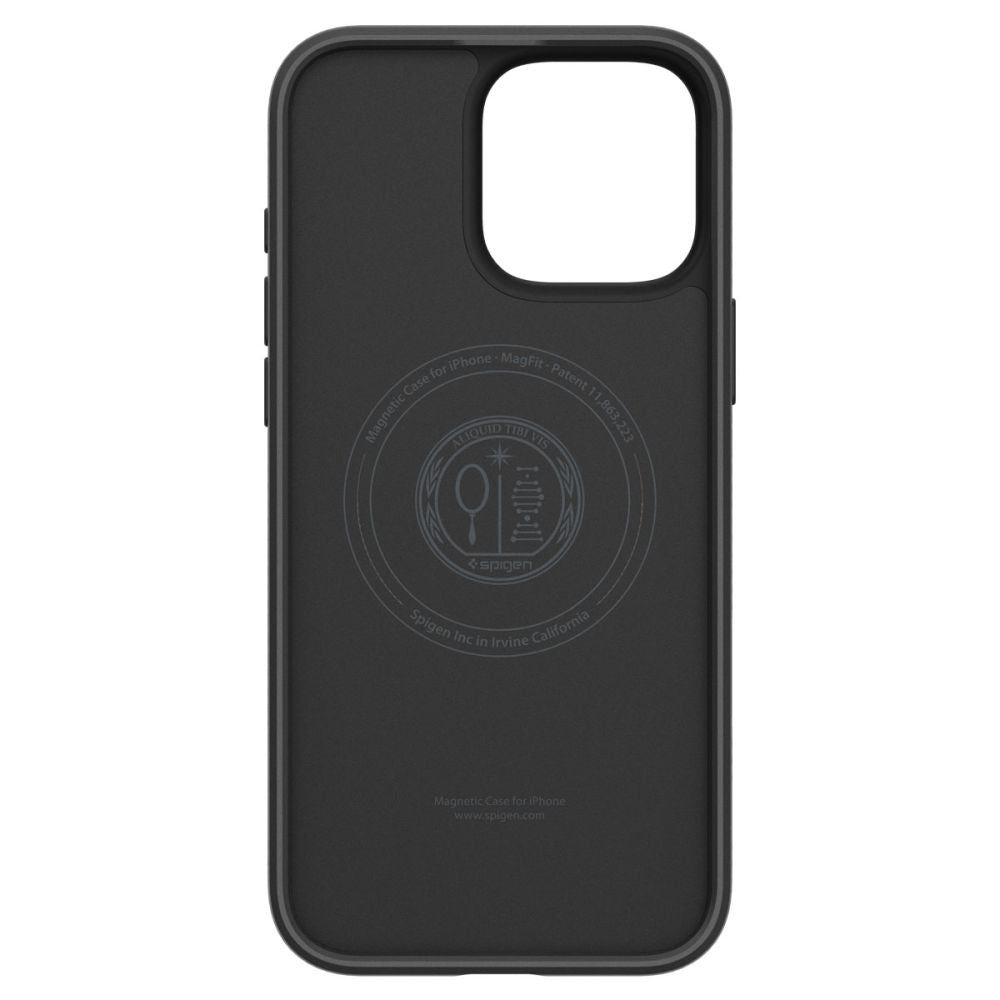 Capa MagSafe para Apple iPhone 16 Pro, Spigen, Liquid Air T, Preta Fosca ACS09116