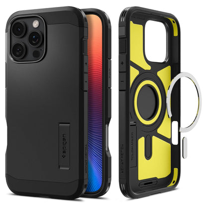 Capa MagSafe para Apple iPhone 16 Pro, Spigen, Tough Armor, Preta ACS08146