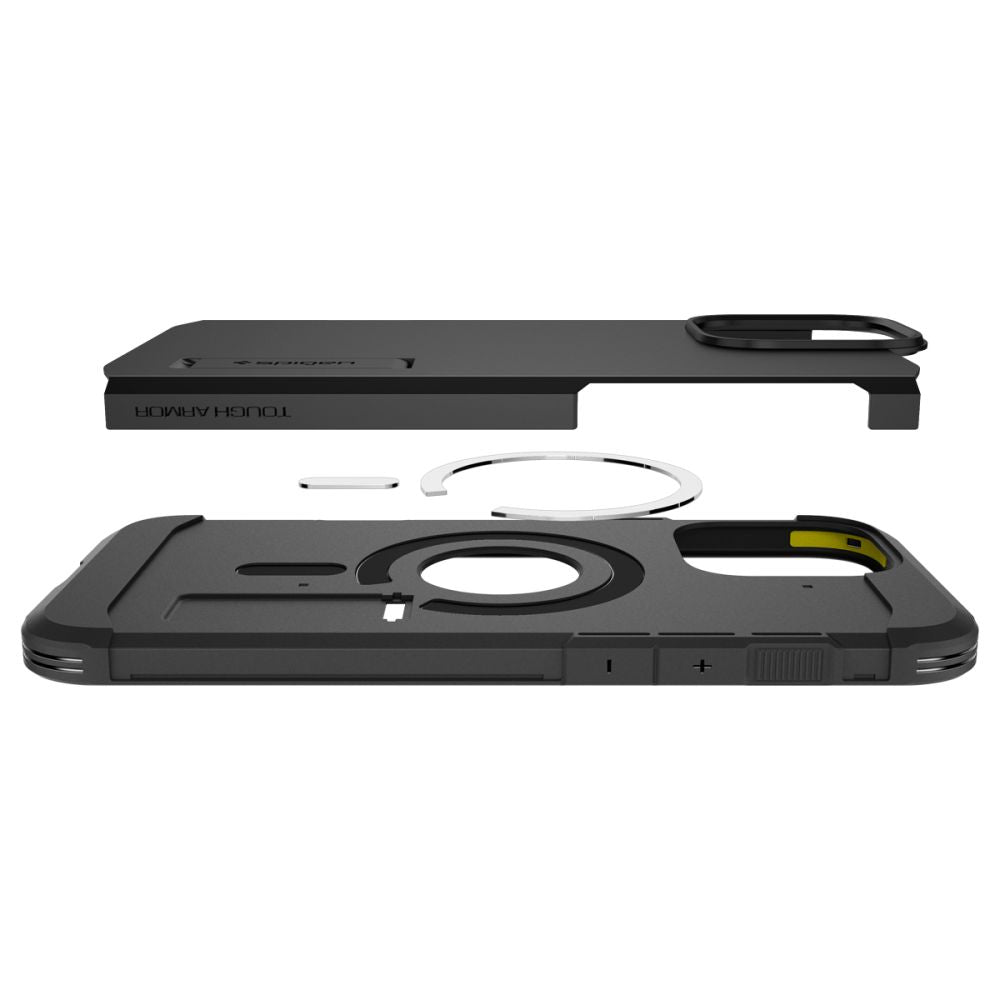 Capa MagSafe para Apple iPhone 16 Pro, Spigen, Tough Armor, Preta ACS08146