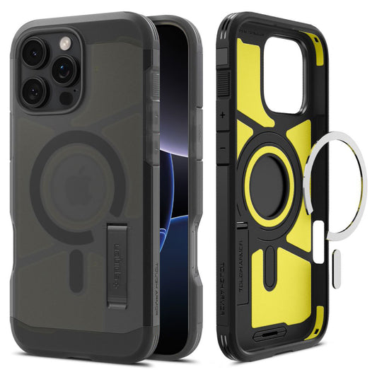 Capa MagSafe para Apple iPhone 16 Pro, Spigen, Tough Armor, Preta Fosca ACS09072