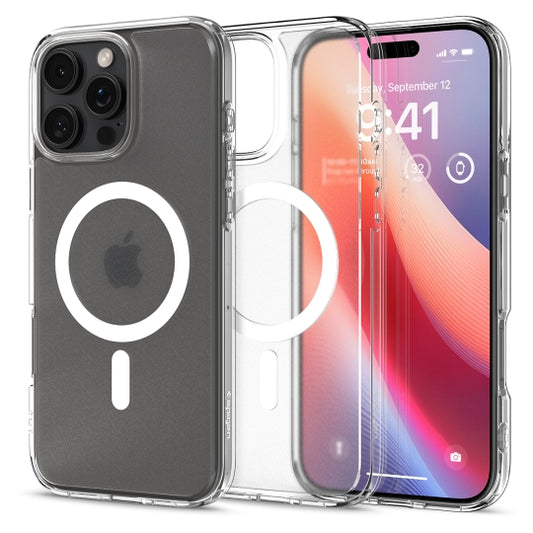 Capa MagSafe para Apple iPhone 16 Pro, Spigen, Ultra Hybrid, Transparência Acetinada ACS08133