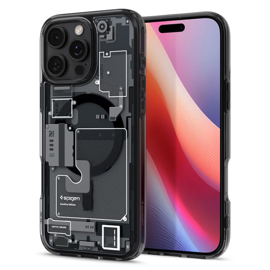 Capa MagSafe para Apple iPhone 16 Pro, Spigen, Ultra Hybrid Zero One, Preta Fosca ACS08135