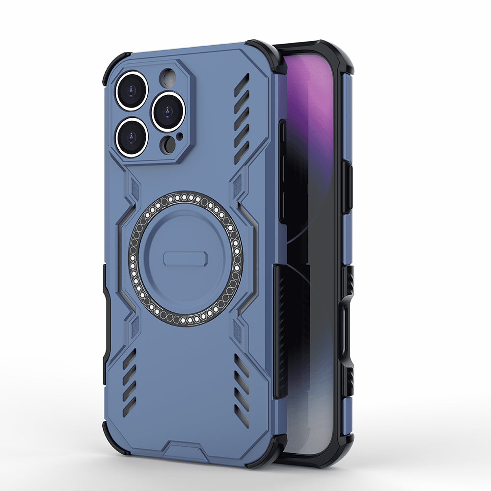 Capa MagSafe para Apple iPhone 16 Pro, Techsuit, ArmorMag, Azul