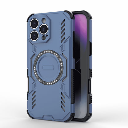 Capa MagSafe para Apple iPhone 16 Pro, Techsuit, ArmorMag, Azul
