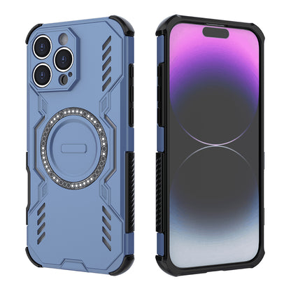 Capa MagSafe para Apple iPhone 16 Pro, Techsuit, ArmorMag, Azul
