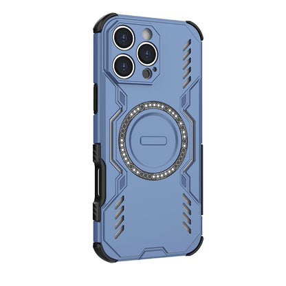 Capa MagSafe para Apple iPhone 16 Pro, Techsuit, ArmorMag, Azul