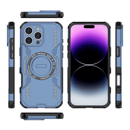 Capa MagSafe para Apple iPhone 16 Pro, Techsuit, ArmorMag, Azul