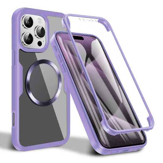 Capa MagSafe para Apple iPhone 16 Pro, Techsuit, ColorVerse 360, Roxo