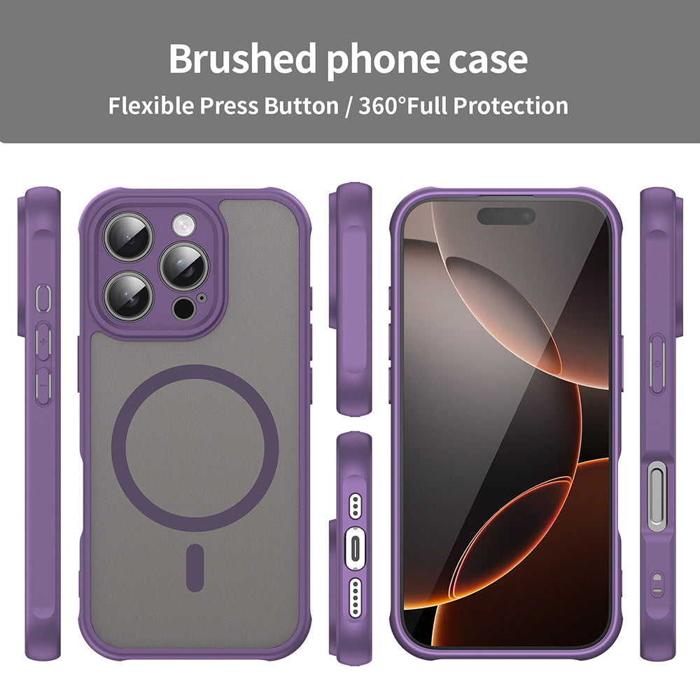 Capa MagSafe para Apple iPhone 16 Pro, Techsuit, HaloFrost II, Roxo