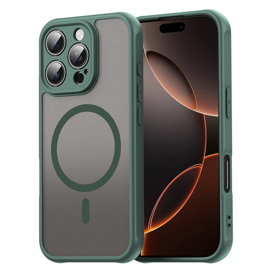 Capa MagSafe para Apple iPhone 16 Pro, Techsuit, HaloFrost II, Verde
