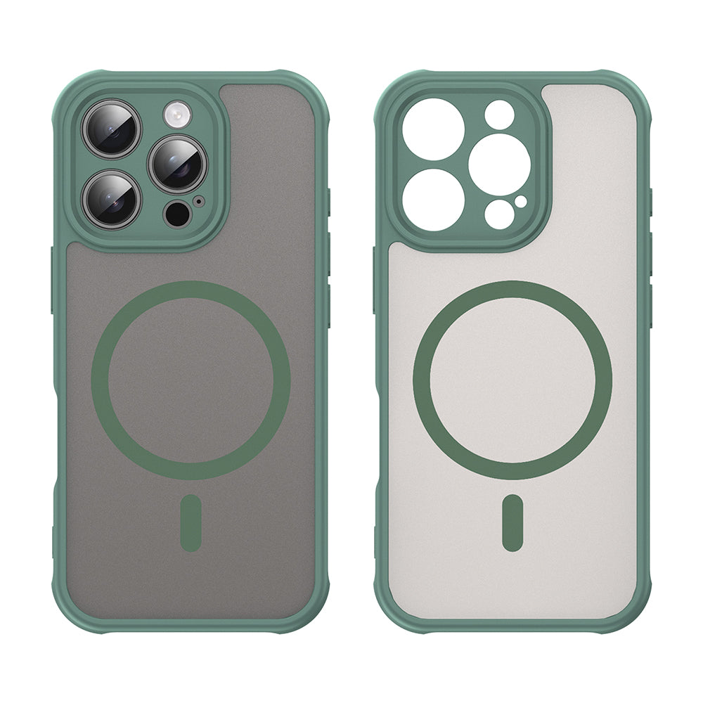 Capa MagSafe para Apple iPhone 16 Pro, Techsuit, HaloFrost II, Verde