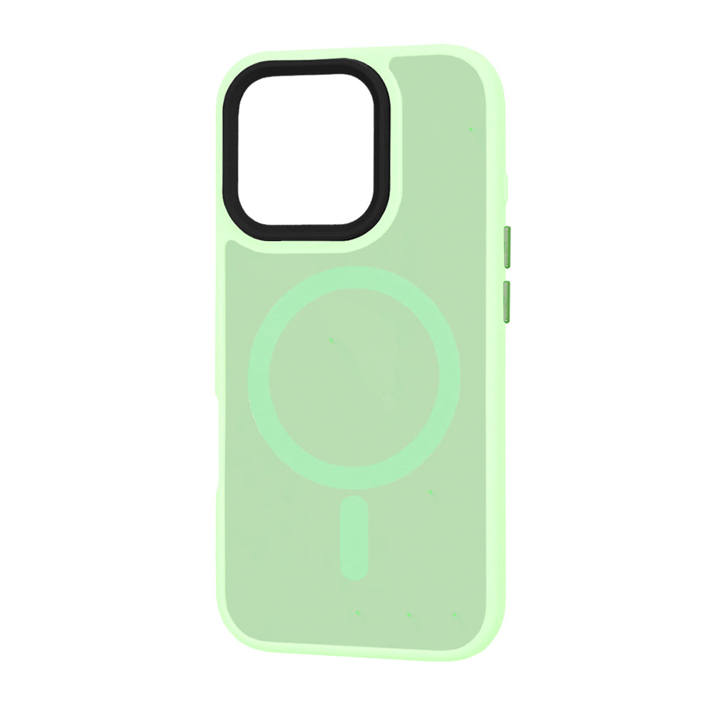 Capa MagSafe para Apple iPhone 16 Pro, Techsuit, HaloFrost, Verde Claro