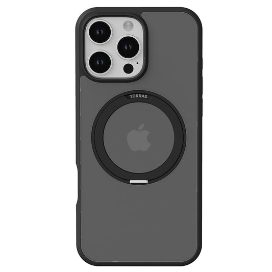 Capa MagSafe para Apple iPhone 16 Pro, Torras, Ostand Pro, Preta