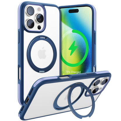 Capa MagSafe para Apple iPhone 16 Pro, Torras, Ostand R Fusion, Azul-marinho