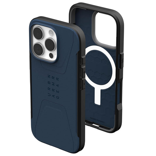 Capa MagSafe para Apple iPhone 16 Pro, Urban Armor Gear, Civilian, Azul Marinho