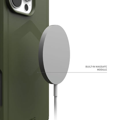 Capa MagSafe para Apple iPhone 16 Pro, Urban Armor Gear, Essential Armor, Verde