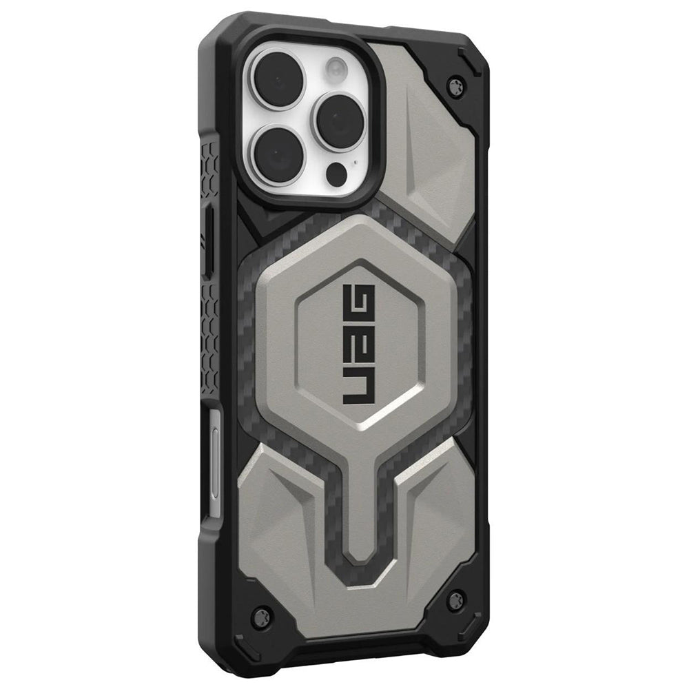 Capa MagSafe para Apple iPhone 16 Pro, Urban Armor Gear, Monarch Pro, Cinzento