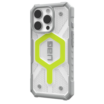 Capa MagSafe para Apple iPhone 16 Pro, Urban Armor Gear, Pathfinder Clear, Verde