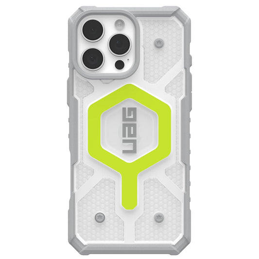 Capa MagSafe para Apple iPhone 16 Pro, Urban Armor Gear, Pathfinder Clear, Verde