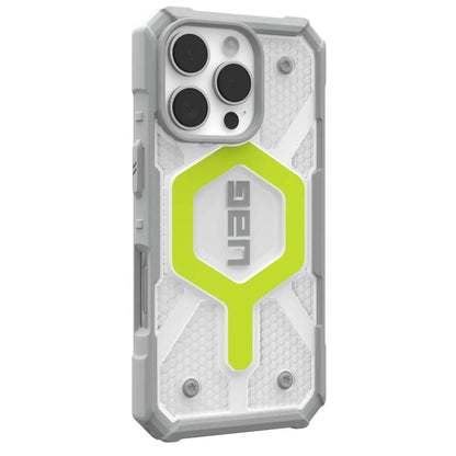 Capa MagSafe para Apple iPhone 16 Pro, Urban Armor Gear, Pathfinder Clear, Verde