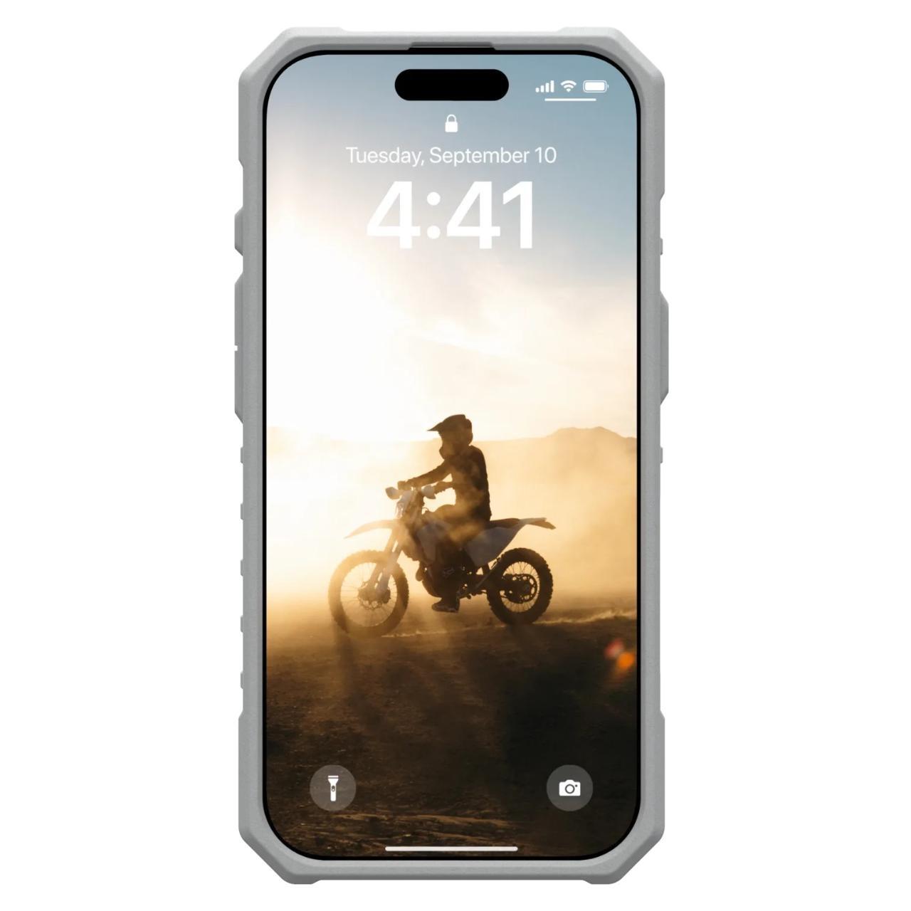 Capa MagSafe para Apple iPhone 16 Pro, Urban Armor Gear, Pathfinder Clear, Verde