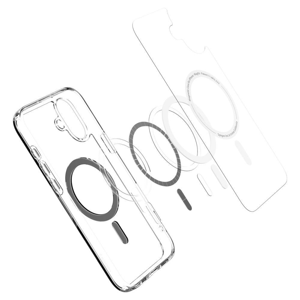 Capa MagSafe para Apple iPhone 16, Spigen, Ultra Hybrid, Preta ACS08206