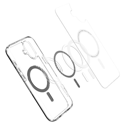 Capa MagSafe para Apple iPhone 16, Spigen, Ultra Hybrid, Preta ACS08206