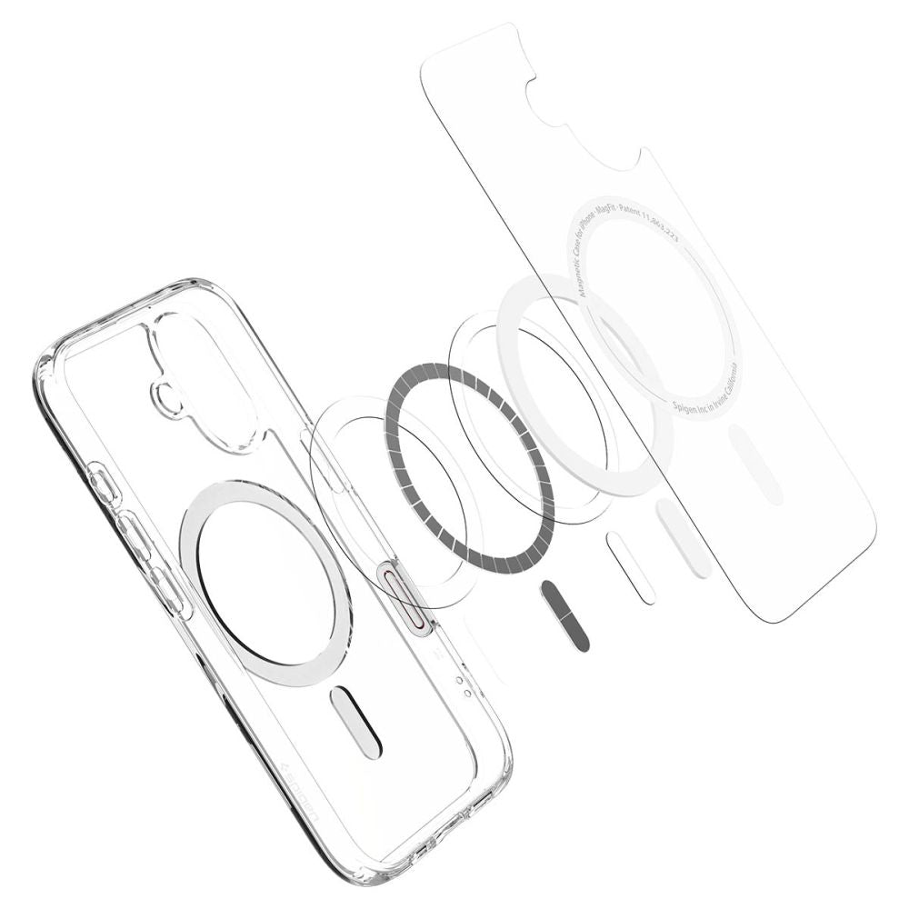 Capa MagSafe para Apple iPhone 16, Spigen, Ultra Hybrid T, Branca ACS09073