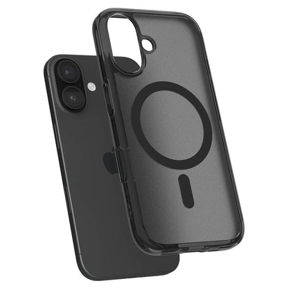 Capa MagSafe para Apple iPhone 16, Spigen, Ultra Hybrid T, Preta Acetinada ACS09074