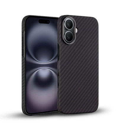 MagSafe Case for Apple iPhone 16, Techsuit, Aramid Fiber, Black