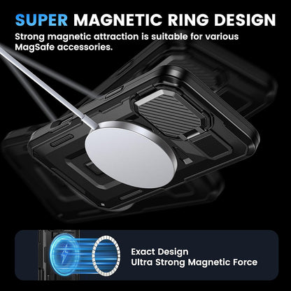 Capa MagSafe para Apple iPhone 16, Techsuit, CamVault, Preta