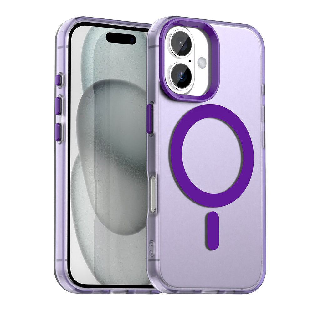 Capa MagSafe para Apple iPhone 16, Techsuit, CandyCase, Roxo