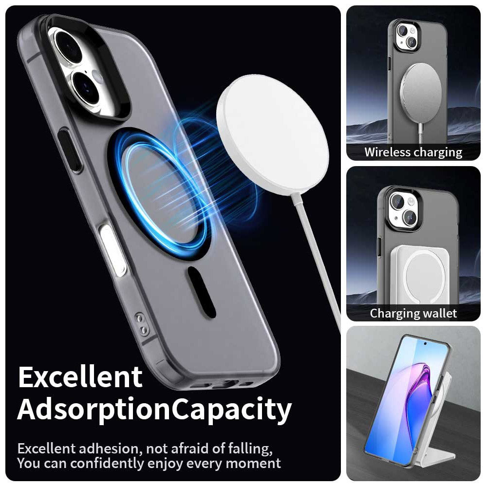 MagSafe Case for Apple iPhone 16, Techsuit, CandyCase, Black