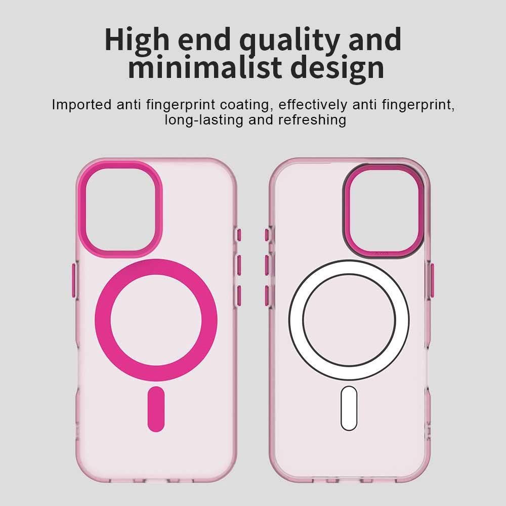 MagSafe Case for Apple iPhone 16, Techsuit, CandyCase, Pink