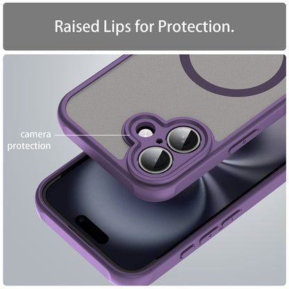 Capa MagSafe para Apple iPhone 16, Techsuit, HaloFrost II, Roxo
