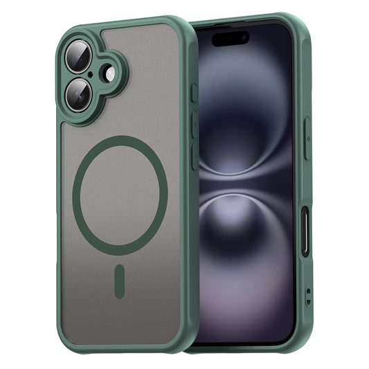 Capa MagSafe para Apple iPhone 16, Techsuit, HaloFrost II, Verde
