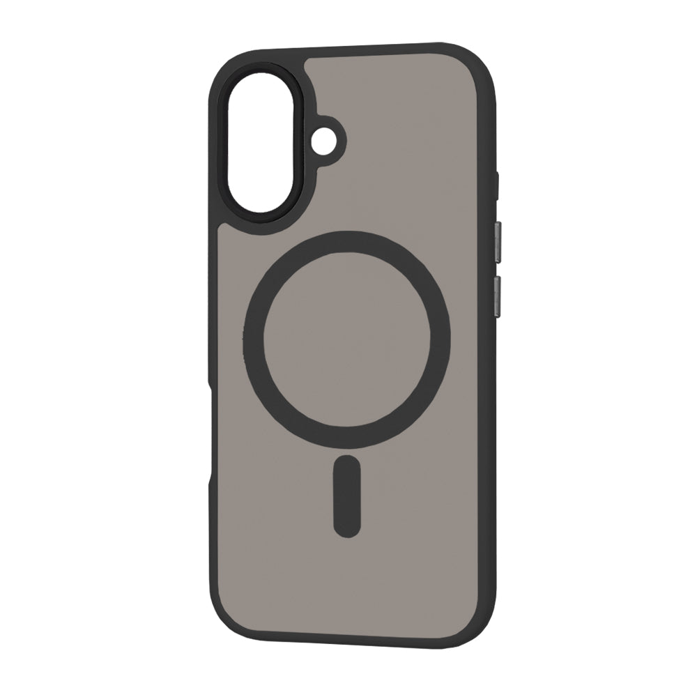 MagSafe Case for Apple iPhone 16, Techsuit, HaloFrost, Black