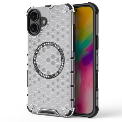 Capa MagSafe para Apple iPhone 16, Techsuit, HoneyComb Shield, Branca