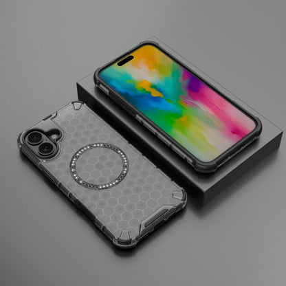 Capa MagSafe para Apple iPhone 16, Techsuit, HoneyComb Shield, Branca
