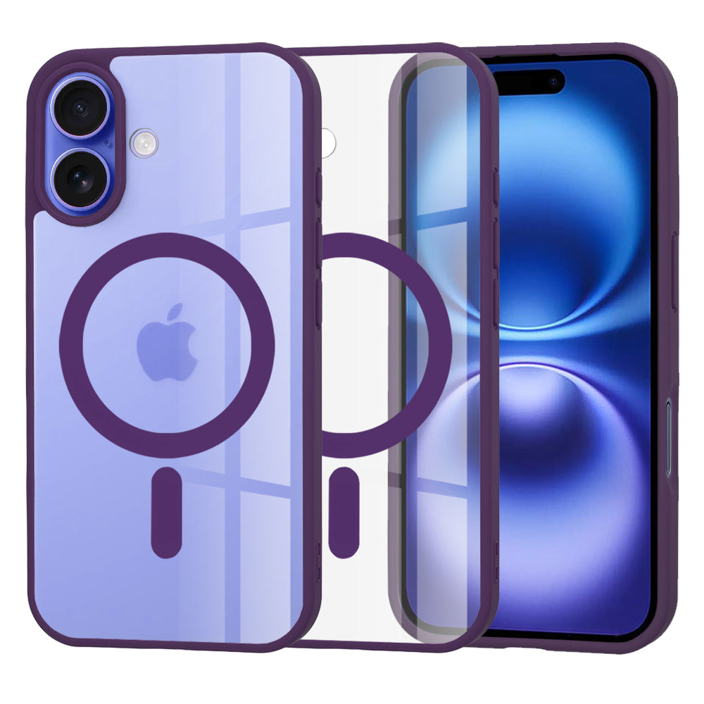 Capa MagSafe para Apple iPhone 16, Techsuit, Pro, Roxo
