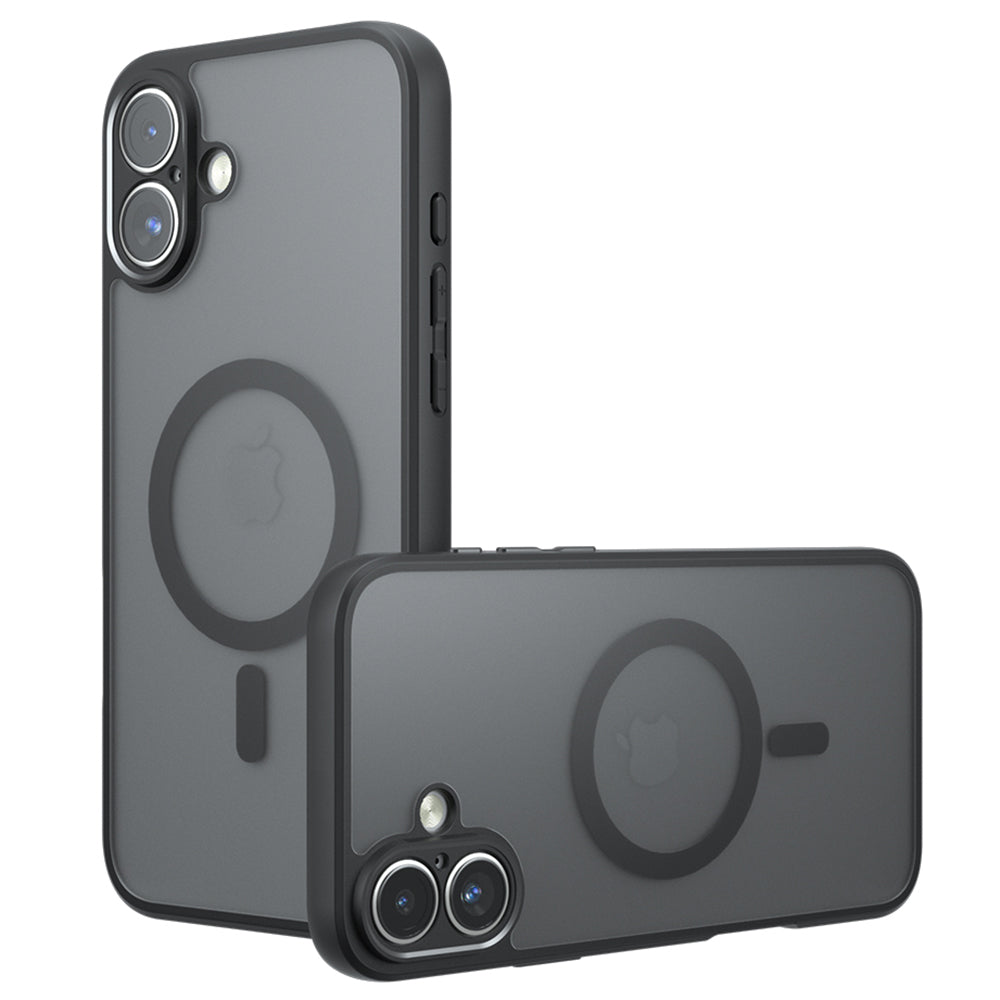 Capa MagSafe para Apple iPhone 16, Techsuit, PureFrost, Preto Satinado