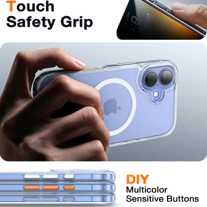 MagSafe Case for Apple iPhone 16, Torras, Diamond, Transparent