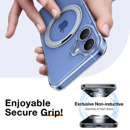 Capa MagSafe para Apple iPhone 16, Torras, Ostand Pro, Transparente