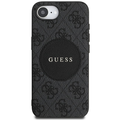 Capa MagSafe para Apple iPhone 16e, Guess, 4G Circle Classic Logo, Marrom